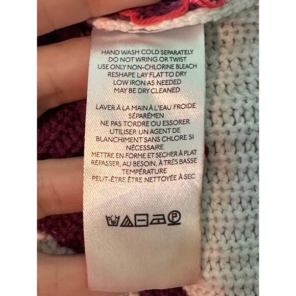 BDG colorful vibrant striped slouchy knit hoodie sweater Vest Size XS - Picture 5 of 14